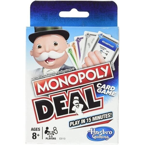 Hasbro Monopoly Deal Blue Box Englanninkielinen korttipeli Perhe Hauska Viihde Lautapeli Hauska Pokeri Pelikortit Lasten Lelu Vaaleanharmaa hinta ja tiedot | Lautapelit ja älypelit | hobbyhall.fi