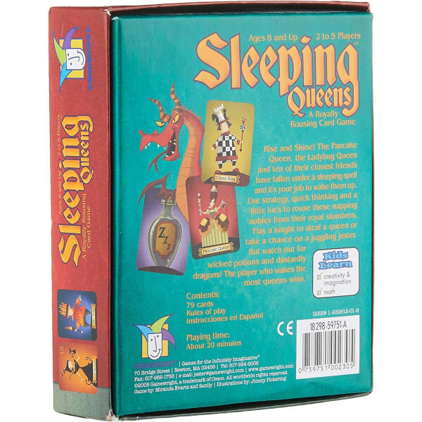 Gamewright, Sleeping Queens, korttipeli, 8+, 2-5 pelaajaa, 20 minuuttia peliaikaa hinta ja tiedot | Lautapelit ja älypelit | hobbyhall.fi