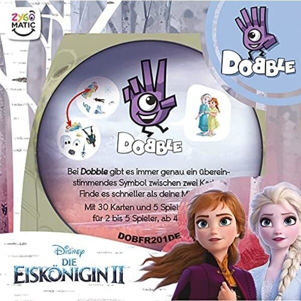 Dobble Frozen 2 -perhepelireaktiopeli, yli 6-vuotiaat, 2-8 pelaajaa, 15 minuutin peliaika hinta ja tiedot | Lautapelit ja älypelit | hobbyhall.fi