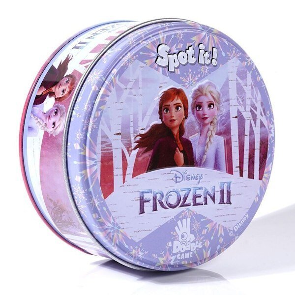 Dobble Frozen 2 -perhepelireaktiopeli, yli 6-vuotiaat, 2-8 pelaajaa, 15 minuutin peliaika hinta ja tiedot | Lautapelit ja älypelit | hobbyhall.fi