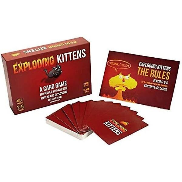 Exploding Kittens - korttipeli | Perhepelit | Venäläinen ruletti | englanti | Ikärajat 7+ | 2-5 pelaajaa hinta ja tiedot | Lautapelit ja älypelit | hobbyhall.fi