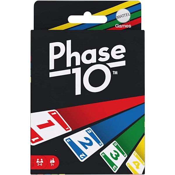 Mattel Games Phase 10 -korttipeli, sarjat rommimaiset korttipelit, sisältää 108 korttia, kotikäyttöön. hinta ja tiedot | Lautapelit ja älypelit | hobbyhall.fi