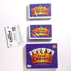 Five Crowns Card Game Perhekorttipeli - Hauskoja pelejä perheiltaan lasten kanssa Crown Poker Board Game Cards 2 hinta ja tiedot | Lautapelit ja älypelit | hobbyhall.fi