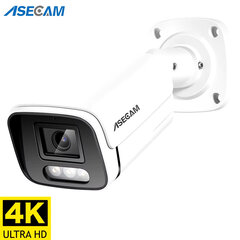 Uusi 4K 8MP IP-äänikamera ulkokäyttöön POE H.265 Onvif Metal Bullet CCTV Home 8MP värillinen Night Vision -turvakamera hinta ja tiedot | Valvontakamerat | hobbyhall.fi