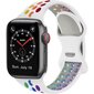 Yhteensopiva Apple Watch -rannekkeen kanssa, miehille ja naisille, hengittävä silikoninen urheiluranneke, korvaava ranneke, koko: 38/40/41mm/valkoi... hinta ja tiedot | Älykellojen ja aktiivisuusrannekkeiden lisätarvikkeet | hobbyhall.fi