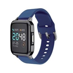 Haylou SmartWatch comfort silikoni ranneke - Tummansininen Koko: L Blue hinta ja tiedot | Älykellojen ja aktiivisuusrannekkeiden lisätarvikkeet | hobbyhall.fi