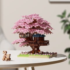 (Didelė Rožinė)Cherry Blossom Tree House Rakennusmikrohiukkaset rakennuspalikat, jotka ovat yhteensopivat LEGO Girls -sarjan vaikeiden kokoamislelujen kanssa hinta ja tiedot | LEGOT ja rakennuslelut | hobbyhall.fi