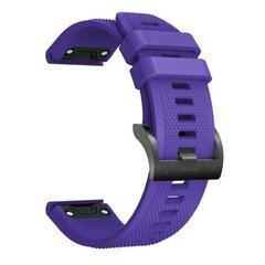 Garmin Fenix 5 kestävä silikoninen ranneke - Violetti Purple hinta ja tiedot | Älykellojen ja aktiivisuusrannekkeiden lisätarvikkeet | hobbyhall.fi