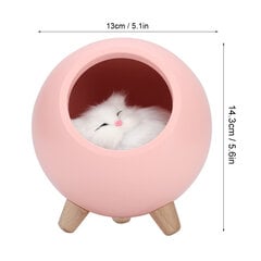 Cute Cat Touch LED-yövalo, Söpö Kitten Sängyn Mukana nukkuva lamppu USB Ladattava Touch Atmosphere Valaisin olohuoneeseen Makuuhuoneen Toimisto Toimisto Koti Valkoinen hinta ja tiedot | Lastenhuoneen valaisimet | hobbyhall.fi