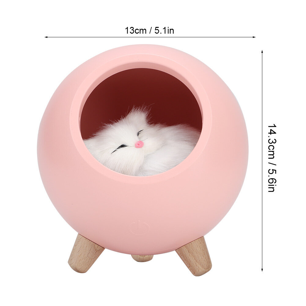 Cute Cat Touch LED-yövalo, Söpö Kitten Sängyn Mukana nukkuva lamppu USB Ladattava Touch Atmosphere Valaisin olohuoneeseen Makuuhuoneen Toimisto Toimisto Kotiin vaaleanpunainen hinta ja tiedot | Lastenhuoneen valaisimet | hobbyhall.fi