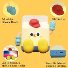 Maitolaatikko Squishy yövalo, USB ladattava silikoni yövalo Söpö Squishy lamppu 3 tilaa säädettävä kirkkaus Kawaii Squishy Light LED-sisustus Söpö Squishy yövalo hinta ja tiedot | Lastenhuoneen valaisimet | hobbyhall.fi