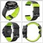 24 mm silikonikuminen watch hihna Suunto- 7/ 9 / Baro watch rannekkeeseen watch Ranneke Hr rannekoru D5 watch Black and yellow B hinta ja tiedot | Rannekorut | hobbyhall.fi