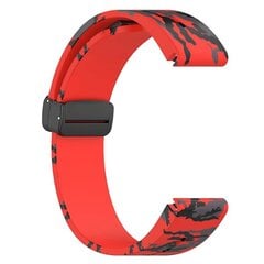 Garmin Fenix 7/Forerunner 965/955/945/935 -kellohihna 22 mm, naamiokuvioitu ranneke - Camo Red hinta ja tiedot | Älykellojen ja aktiivisuusrannekkeiden lisätarvikkeet | hobbyhall.fi