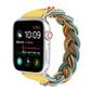 Apple Watch Series 6 / 5 44mm kudottu punottu kellonauha - Keltainen Naamiointi Yellow hinta ja tiedot | Älykellojen ja aktiivisuusrannekkeiden lisätarvikkeet | hobbyhall.fi