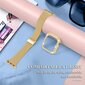 Silm Strap+ Kotelo Apple Watch -hihnalle 40mm 41mm 44mm 45mm 38mm 42mm Correa Metal Milanese Ranneke IWatch Series 3 4 5 6 SE 7 8 Musta Series 8 7 ... hinta ja tiedot | Älykellojen ja aktiivisuusrannekkeiden lisätarvikkeet | hobbyhall.fi