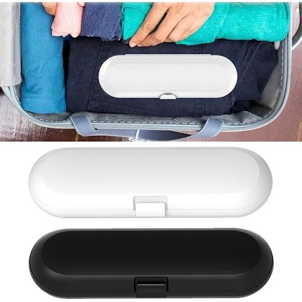 2 Pack Toothbrush Travel Case, sähköhammasharjakotelo, sopii Braun Oral b sähköhammasharjalle hinta ja tiedot | Sähköhammasharjan vaihtoharjat | hobbyhall.fi