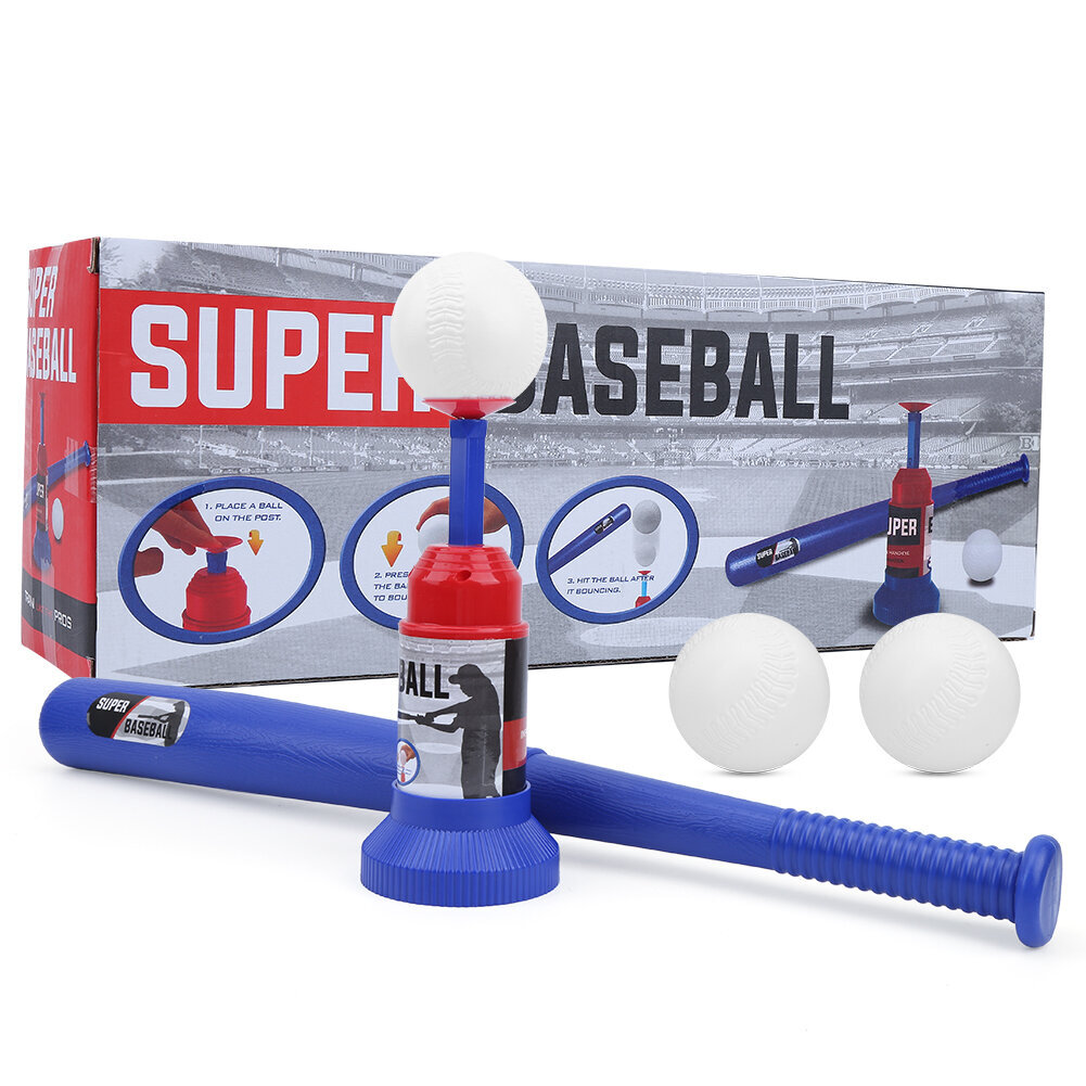 Baseballpallosetti Lelu Puoliautomaattinen baseball-laukaisulaite Baseball-mailalelu lapsille (777&607) hinta ja tiedot | Baseball | hobbyhall.fi