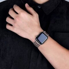 Ruostumattomasta teräksestä valmistettu ranneke Apple Watchille - 40mm/44mm, 38mm/42mm - Sport Metal Watchband iWatch 5/4/3/2/1 44mm ruusukulta hinta ja tiedot | Älykellojen ja aktiivisuusrannekkeiden lisätarvikkeet | hobbyhall.fi