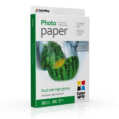 ColorWay High Glossy dual-side Photo Paper, 50 sheets, A4, 220 g hinta ja tiedot | ColorWay Koulutarvikkeet | hobbyhall.fi