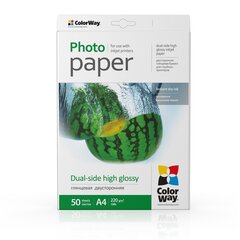 ColorWay High Glossy dual-side Photo Paper, 50 sheets, A4, 220 g hinta ja tiedot | ColorWay Koulutarvikkeet | hobbyhall.fi