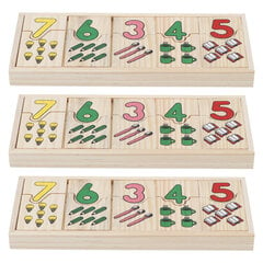 3 Set Pack Wood Safe Paint Lasten Puzzle Intelligence Small Number Oppimistaulu hinta ja tiedot | Lasten huonekalusarjat | hobbyhall.fi