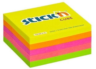 Muistilehtiön kuutio STICK´N Neon Mix, 76x76 mm, 400 arkkia. hinta ja tiedot | Vihkot, muistikirjat ja paperit | hobbyhall.fi