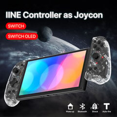 (Läpinäkyvä)IINE Genius Joypad Auto Fire Wake Up Function -yhteensopiva Nintendo Swtich/Lite/OLED hinta ja tiedot | Pelikonsolitarvikkeet | hobbyhall.fi