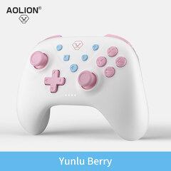 (Valkoinen)AOLION Bluetooth-ohjain Nintendo Switchille /PC/iOS/Android Game Pro Gamepad tukee Tubro-toimintoa hinta ja tiedot | Pelikonsolitarvikkeet | hobbyhall.fi