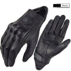 (XLBlack-SUOMY)Classic Retro Cow Leather Moottoripyörähanskat Musta Full Finger Gloves Moottoripyörä Locomotive Gloves Kosketusnäyttö Guantes Moto Glove Moottoripyöräkäsineet hinta ja tiedot | Pyöräilyhanskat | hobbyhall.fi