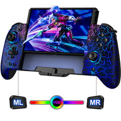 (JC200-AE)RGB Nintendo Switchille/OLED Switch Wireless Pro -ohjaimelle, yksiosainen joypad akulla/RGB/Turbo/ohjelmointi hinta ja tiedot | Pelikonsolitarvikkeet | hobbyhall.fi