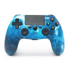 (Galaxy Sininen)Langaton peliohjain PS4 Playstation 4:lle Wireless Dual Shock Game Joystick Six Axis Gyroscope Motion Sensing Gamepadilla hinta ja tiedot | Pelikonsolitarvikkeet | hobbyhall.fi