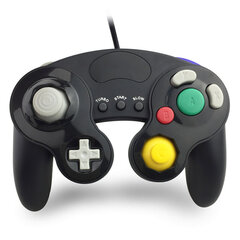 (Musta musta)Langallinen peliohjain Joystick-peliohjain Game Cube Wii NGC -konsoliin hinta ja tiedot | Pelikonsolitarvikkeet | hobbyhall.fi