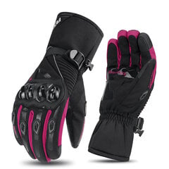 (XLWN-01 Pink Gloves)Talvimoottoripyöräkäsineet Tuulenpitävät Vedenpitävät Guantes Moto Miesten Moottoripyöräilykäsineet Kosketusnäyttö Motocross-suojakäsineet Moottoripyöräkäsineet hinta ja tiedot | Pyöräilyhanskat | hobbyhall.fi