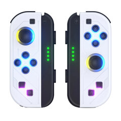 (E08-03-402)Joy Pad Nintendo Switchille/Led Lite Joystickille Langaton RGB-peliohjain Ohjainkahva Tuki herätys- ja turbotoiminto 6 akselilla hinta ja tiedot | Pelikonsolitarvikkeet | hobbyhall.fi