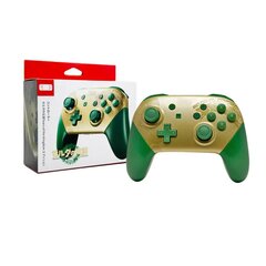 (Vihreä kulta laatikolla)Langaton Bluetooth-ohjainohjain Nintend Switch Prolle Mando Gamepad Game T4 Pro Nintend Switchille/Lite/Switch OLEDille hinta ja tiedot | Pelikonsolitarvikkeet | hobbyhall.fi