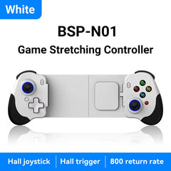 (Valkoinen)BSP N01 Type-c kädessä pidettävä peliohjain Hall laukaisuohjain joystick langallinen liitäntä Android/ios/pilvipelien suoratoistojoystickille hinta ja tiedot | Pelikonsolitarvikkeet | hobbyhall.fi