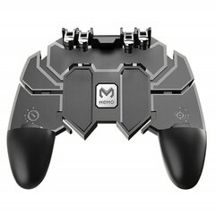 (Musta)AK66 Six Fingers PUBG Peliohjain Peliohjain Metallitriggeri Ammunta Ilmainen Fire Gamepad Joystick IOS Android-matkapuhelimelle hinta ja tiedot | Pelikonsolitarvikkeet | hobbyhall.fi