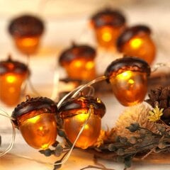 3D Acorn Fall Decor Harvest String String Lights Akkukäyttöinen kaukosäätimellä ja ajastimella 10 jalkaa 30 LEDiä kiitospäiväkoristeiden valot hinta ja tiedot | Puutarha- ja ulkovalot | hobbyhall.fi