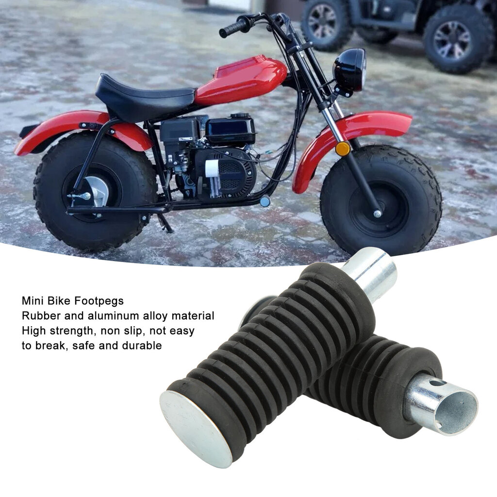 2kpl Jalkatapit Kumi Alumiiniseos Jalkapolkimen vaihto Baja MB165 MB200 Mini Bikes hinta ja tiedot | Muut pyörätarvikkeet | hobbyhall.fi