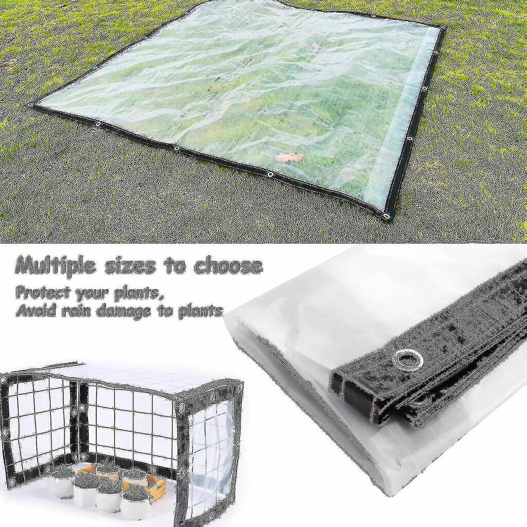 Kirkas vedenpitävä suojapeite ja läpiviennit - Heavy Duty PVC patio kasvin kansi 150*250cm hinta ja tiedot | Eristeet ja tiivisteet | hobbyhall.fi