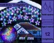 LED Garlianda - verho "Stars", monivärinen hinta ja tiedot | Jouluvalot | hobbyhall.fi