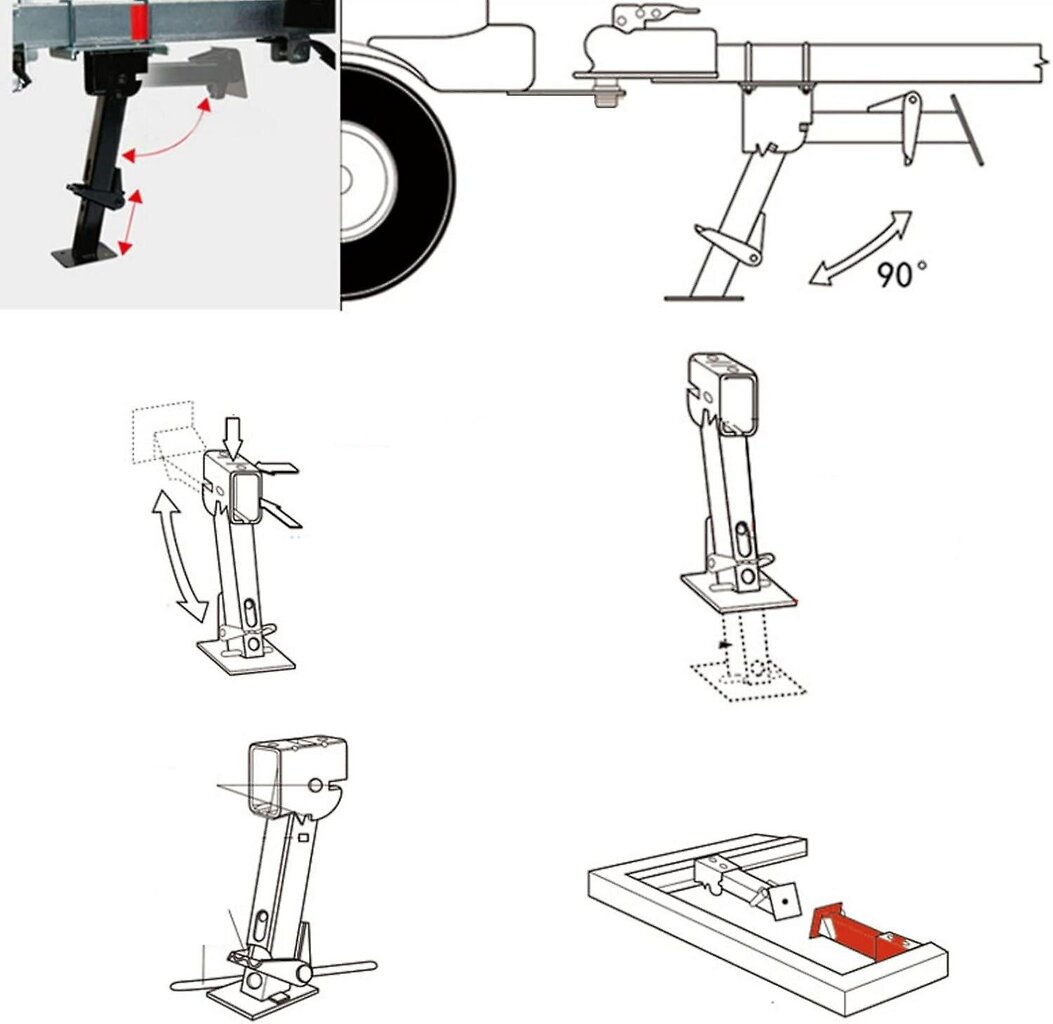 Stabilisaattorit – 1000 lbs:n nostokapasiteetti, kulutusta kestävä kääntötuki matkailuautoille hinta ja tiedot | Koteloiden lisätarvikkeet | hobbyhall.fi