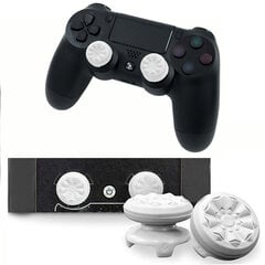 (Valkoinen)Playstation PS4 High-Rise Analog Stick PS5-ohjaimelle Suorituskykyinen Command Stick Game Rocker Rocker Stick Extender -suojus hinta ja tiedot | Pelikonsolitarvikkeet | hobbyhall.fi