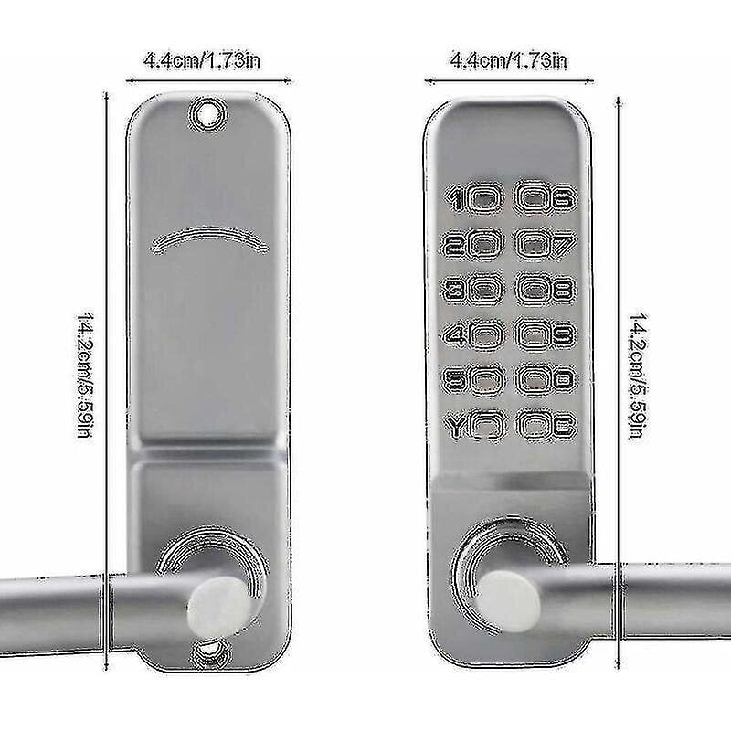 Vedenpitävä mekaaninen koodilukko, 1-11 numeroinen koodiyhdistelmä Turvallisuus Salasanakoodattu lukko Keyless Me hinta ja tiedot | Lukot | hobbyhall.fi