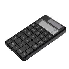 Mini 2.4G USB Wireless 2 In 1 29 Keys Numerical Keypad Keyboard & Laskin LCD-näytöllä hinta ja tiedot | Kannettavien tietokoneiden lisätarvikkeet | hobbyhall.fi