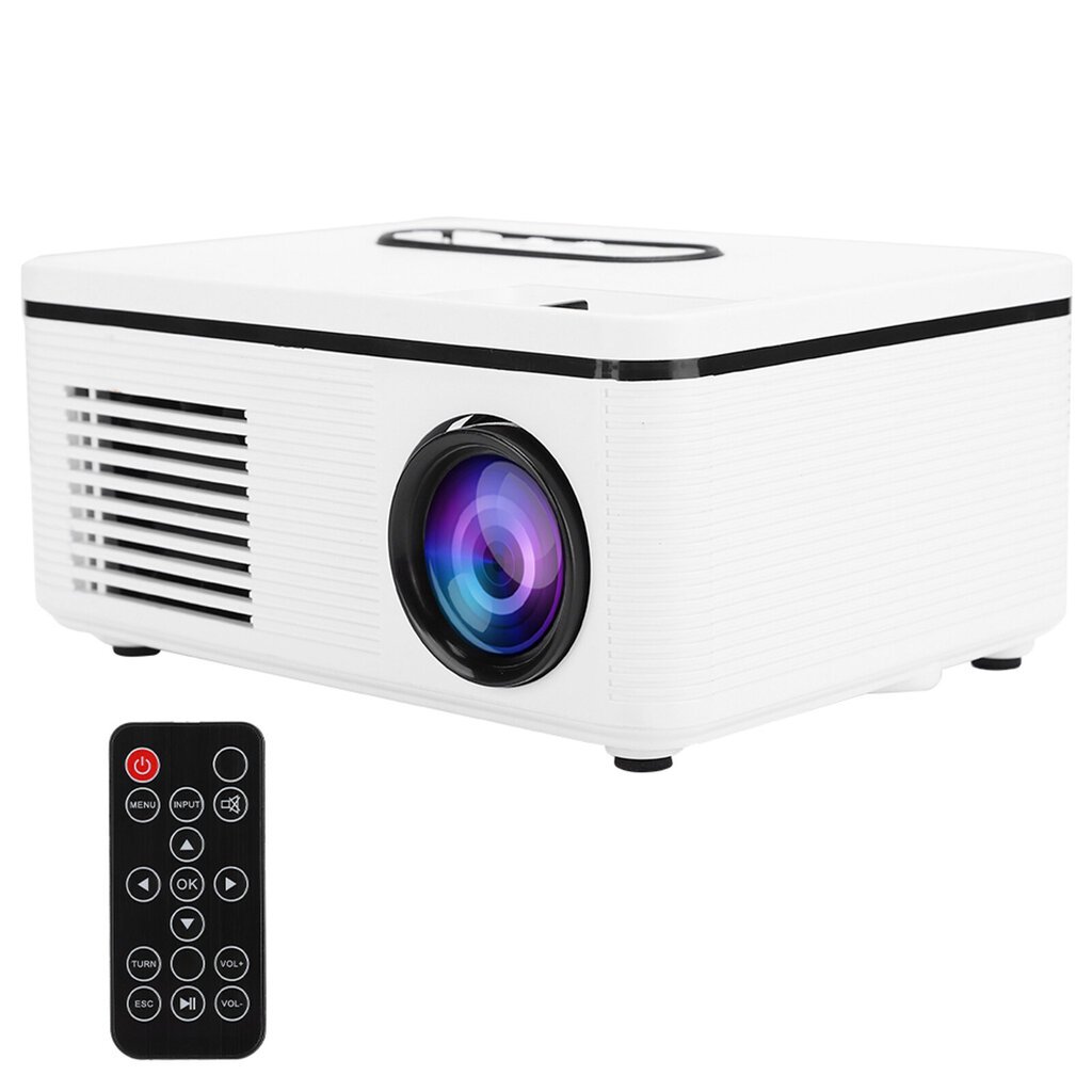 S361 Mini Home Kannettava LED-projektori 1080p HD pöytäkoneelle / DVD / kaiutin (US 100?240V) hinta ja tiedot | Kannettavien tietokoneiden lisätarvikkeet | hobbyhall.fi