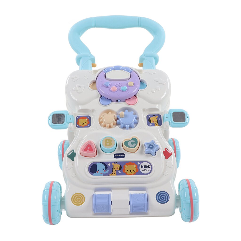 Baby Walker mukava kahva Nopeudensäätöpyörät Kaatumisen esto Taaperoiden seisomakävelyn oppimistyökalu Sininen hinta ja tiedot | Kävelytuolit | hobbyhall.fi