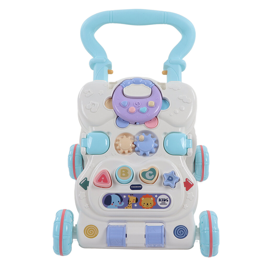 Baby Walker mukava kahva Nopeudensäätöpyörät Kaatumisen esto Taaperoiden seisomakävelyn oppimistyökalu Sininen hinta ja tiedot | Kävelytuolit | hobbyhall.fi