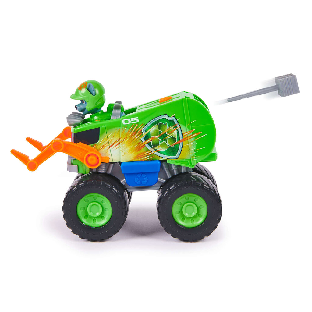 Paw Patrol Rescue Wheels roska-auto + Rocky figuuri hinta ja tiedot | Poikien lelut | hobbyhall.fi