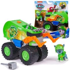 Paw Patrol Rescue Wheels roska-auto + Rocky figuuri hinta ja tiedot | Poikien lelut | hobbyhall.fi